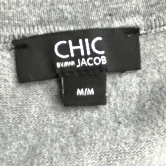 Jacob Grey Knit Sleeveless Top With Keyhole Detail M - Picture 6 of 12